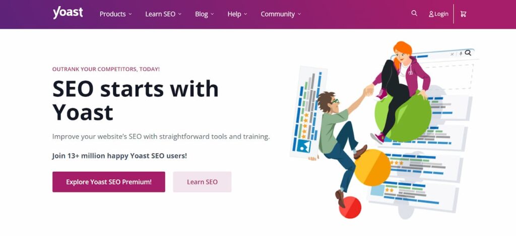 Yoast SEO home page